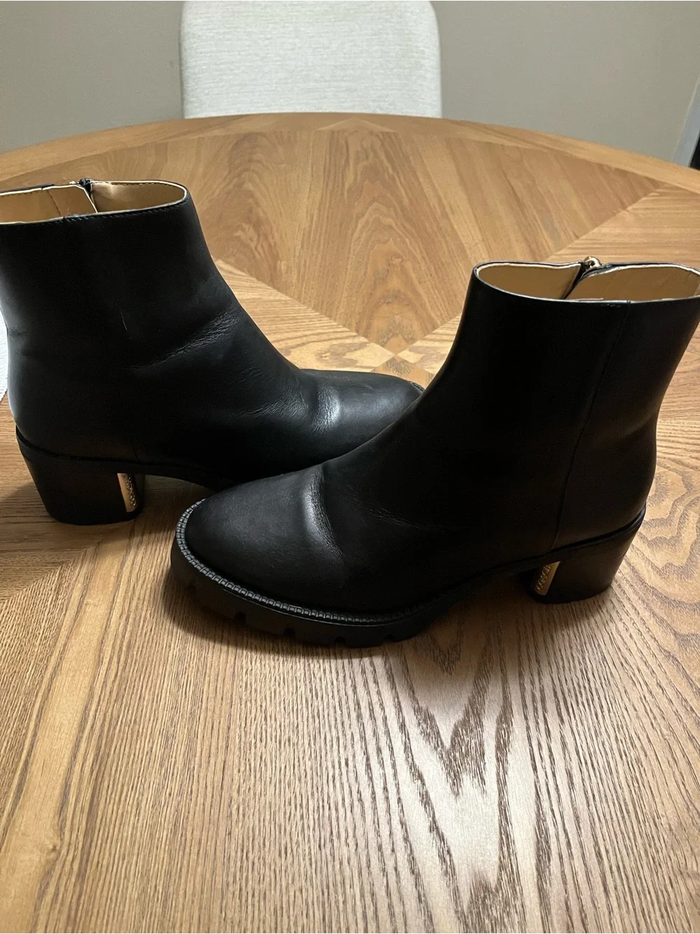 Coach Black Leather Women's Ankle Boots